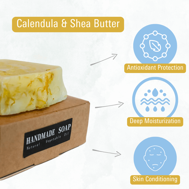 Shea Butter & Calendula Natural Soap Bar